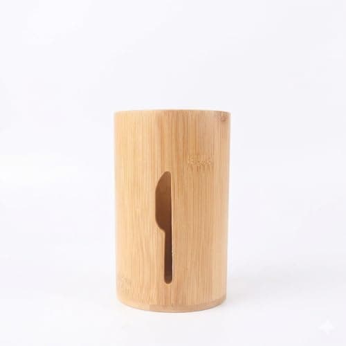 Bamboo Wooden Spoon Strainer Waterproof | Elegant Design Kitchen Fork and Knife Drying Organizer el Item container