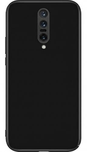 Silicone Case Compatible with 1+7 pro Soft Silicone Gel Rubber Shockproof Cover Matte Finish with Cloth Inner Lining (Black)