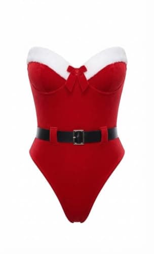 HN 9032 Christmas Costume Butter Dress With Fur One Size Up To 80 Kg