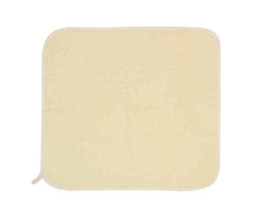 Hélène MOU Cotton Terry Kitchen Towel Set 2-Pieces, 60 cm x 60 cm Size, Light Yellow