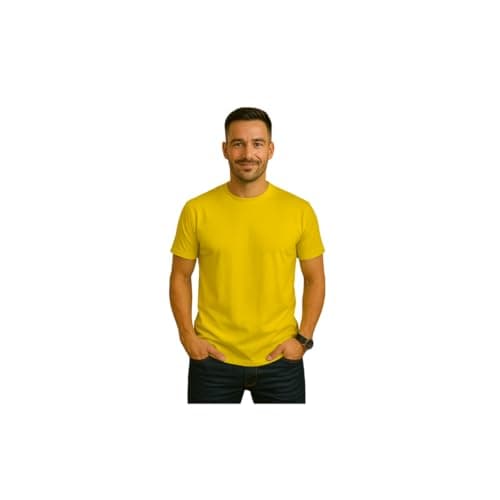 Men's and Women's Basic T-Shirt Half Sleeve - Suitable for everyday wear - Plain T-Shirt - 95% Cotton and 5% Elastic