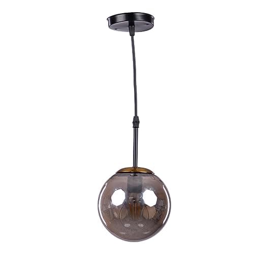 Generic G11B High Quality Cilcular Modern Ceiling Lamp for Living Room, Bedroom, or Hall with Opal Glass - Black