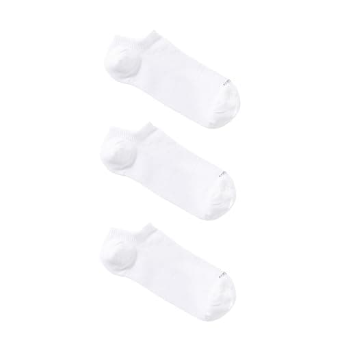 Cottonil Pack of 3 Cotton Mini Socket Socks for All (White, One Size)