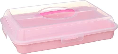 lamsa plast Touch plastic cake case with lid - multi color Ice chest