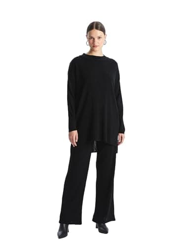 LC WAIKIKI Women Elasticated Waist Plain Knitwear Trousers Pants