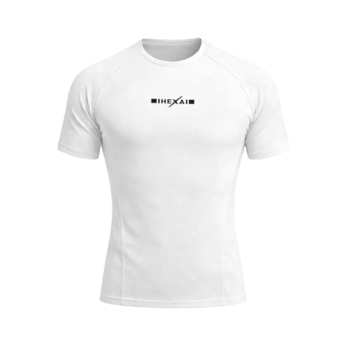 Hexa Sportswear Short Sleeve Tight Fit Compression T-Shirt for Men & Women – Premium Tech Fit Gym T-Shirt