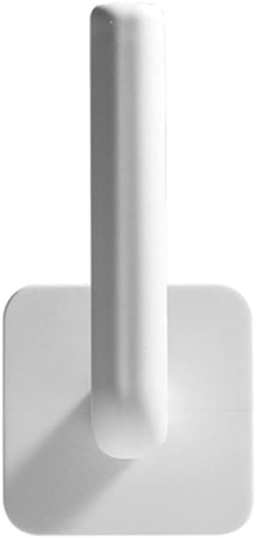 Kitchen Self-Adhesive Accessories Under Cabinet Paper Roll Rack Towel Holder Tissue Hanger Storage Rack for Bathroom Toilet Hold (White 6pcs)
