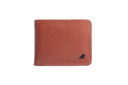 Ar Basic Wallet by Arij Bags | Genuine Cow Leather Wallet, 6 Card Slots, ID Window, Everyday Use (Havan)