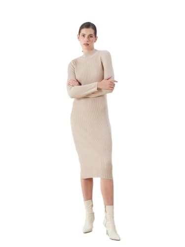 LC WAIKIKI Woman Half Turtleneck Knitwear Dress