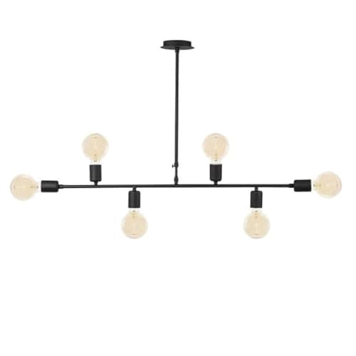 Generic Hanging 6 Bulb Without Bulbs 40x80x40cm Black Edg_16