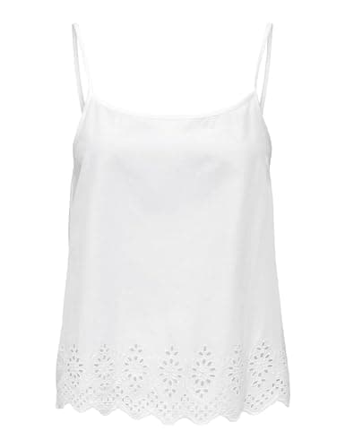 ONLY Women Onllou Life Emb Singlet Ptm Top (pack of 1) Shirt