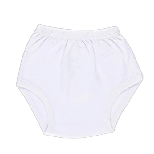 Papillon Cotton Underwear For Unisex-White-18-24Month Underpants