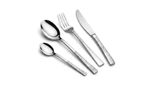 ARSHIA 3042 86-Piece Stainless Steel Cutlery Set with Premium Carry Case, Mirror Polish Finish, Rust-Resistant Construction, Complete Dining Collection for Family Meals and Entertaining Flatware