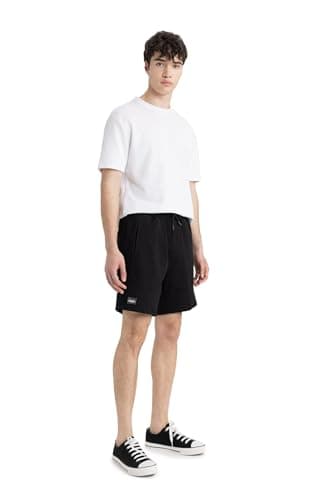 DeFacto mens Slim Fit Knitted Bottom Knitted Short B8674AX Shorts