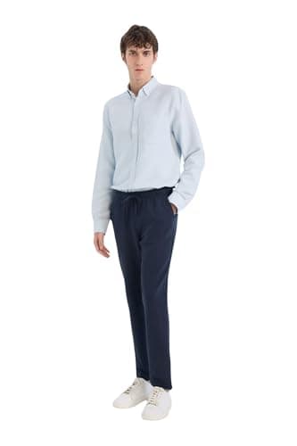 DeFacto Mens Jogger Fit Casual Woven Bottom Trousers C6022AX Trousers Pants