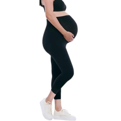 Motherhood Maternity Women's Maternity Essential Stretch Crop Length Secret Fit Belly Leggings