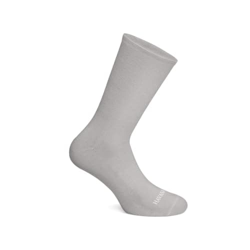 Havana Socks Plain Grey Mid Calf Socks PLAIN_GREY_TALL_SOCKS | Mid-Calf Length, Cotton