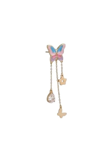 Stainless Steel Butterfly Earrings Elegant Jewelry for Women Daily Wear