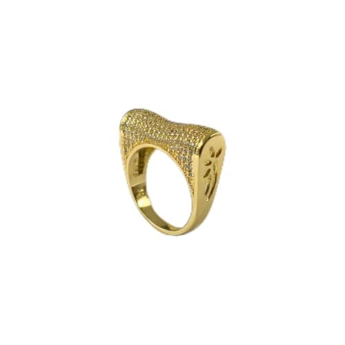 3 Diamonds 3370159539238 Wedding Ring For Women Gold Plated