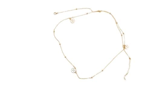 Gold Waist Chain with Round Disc Letter | Fine Ball Chain, Lobster Lock, Women Jewelry, Adjustable
