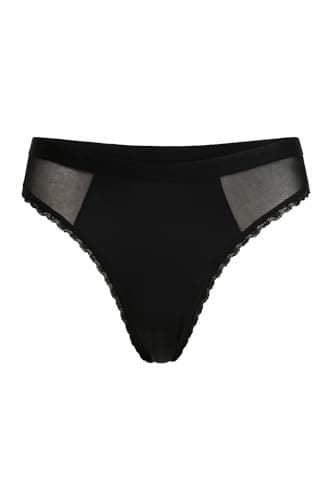 CARINA Womens Sheer Mesh Detail Panty Briefs Underpants