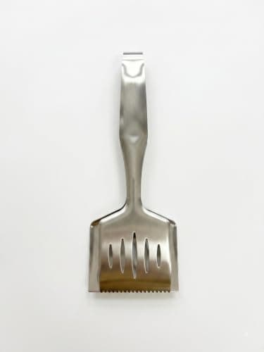 2-in-1 Stainless Steel BBQ Tongs Grilling Turner for Meat & Fish.