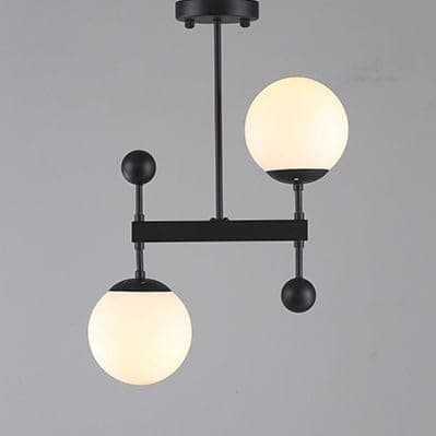 Generic Pendant Light 2 Bulb Without Bulbs 50x30x50cm Black