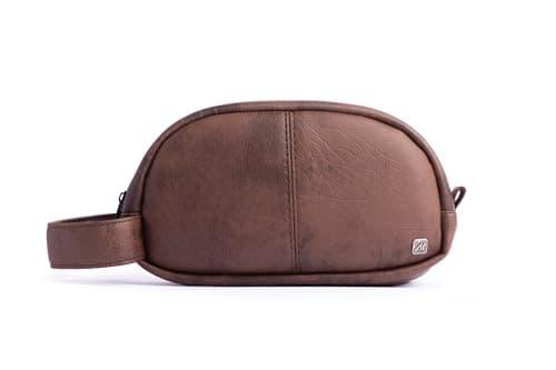 Ar Mini Kit by Arij Bags | Compact Faux Leather Hand Bag, Water-Resistant, Multi-Compartment Organizer with Zipper Closure for Daily Use (20 × 11 × 5 cm)