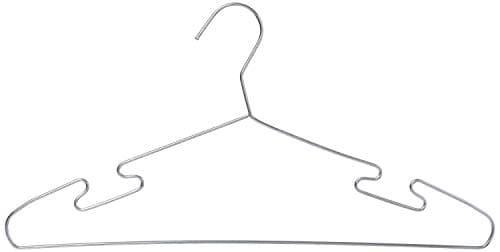 Stainless Steel Hanger Set, 10 Pieces - Silver Clothes hanger