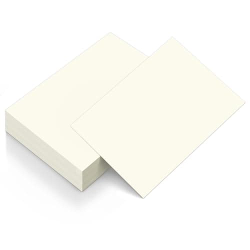 Goefun 50 Sheets Cream Cardstock 8.5 x 11 Ivory Paper, Off White Card Stock Printer Paper for Cards Making, Office Printing, Paper Crafting