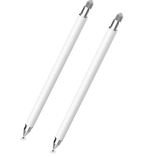 Disc Tablet Pen, 2 in 1 Tablet Pen for All Tablets with Magnetic Cap, Stylus Touch Pen Mobile Phone Pen Compatible with iPhone, iPad, Samsung, Chromebook, etc. (2 Pieces) Input pen
