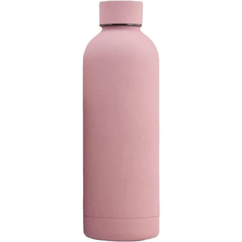 500ml Insulated Water Bottle BPA Free, Stainless Steel Water Bottle Bottle for Cold & Hot Drinks, Double Wall, Leakproof for Outdoor, School and Work (Pink)