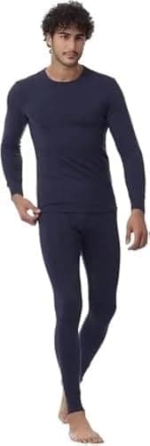 Cottonil Mens Cottonil Interlock thermal (Inner fluff) set for men thermal set (pack of 2) Base layer apparel set