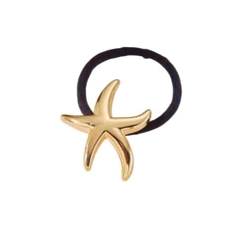 Starfish Hair Ring, Gold Color, Fashion Hair Accessory for Women