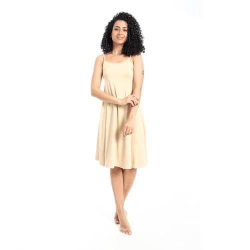 Andora Womens Half Sleevs Thin Striped Night Shirt Nightgown nightshirt