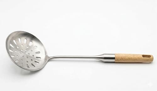 Rocky Stainless Steel 18/10 Turner with Wooden Handle 40cm 3-T1034 Durable Spatula for Flipping Cooking and Serving Food spatula