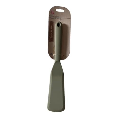Silicone Spatula, Heat Resistant Baking Scraper, Sage Green | Food Safe Silicone, -40° to 230° Range, Non-Stick Safe, Hanging Loop, Baking Tool
