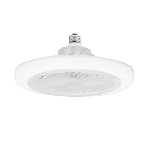 Ceiling Fan with Light and LED Remote Control, 3 Colors Dimmable Timer 30W Ceiling Fan with E27 Lamp 3 Speed for Living Room Bedroom (Single Switch) Light fixture
