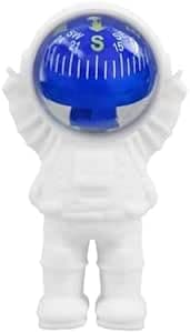 Car Direction Compass Home Office Decor Astronaut Outdoor Camping Hiking Multipurpose Vehicle (White in Blue) - AGA Navigation compass