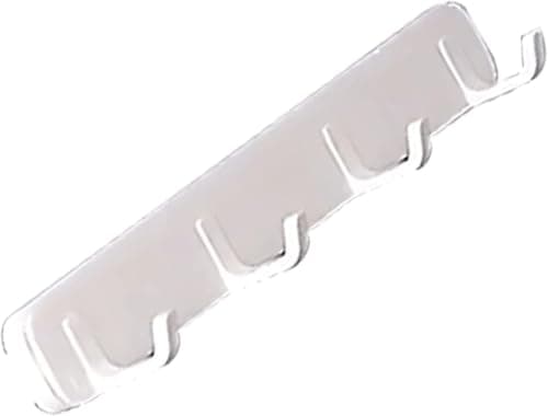 Extendable Sliding Magic Hanger with 4 Hooks Wall Mount Organizer No Drill