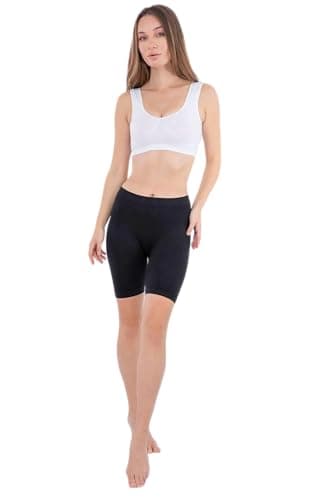 Carina Women's Microfiber Sport Short, Black, XXL - Loose Underpants