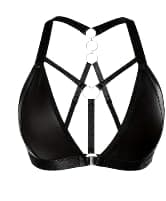 Women's Leather Bra - One Size Fits Up To 80 Kg - HN 9098
