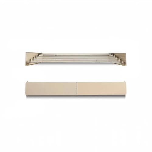 N.S STEEL NS Folding Clothes Drying Rack Wall Mounted Magic Retractable Drying Rack 30kg Capacity 80cm Long with Wall Mold and Long Screwdriver (80cm Beige)