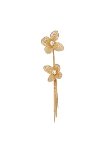 Stainless Steel Double Butterfly Earrings for Women Daily Fashion Jewelry