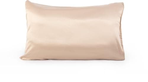 Satin-Silk Organic Beauty Pillowcase | 50x70cm Soft and Smooth Skin Friendly Cushion Cover | Reduces Hair Breakage & Face Screases | Gentle on Hair & Skin (Dust Rose)