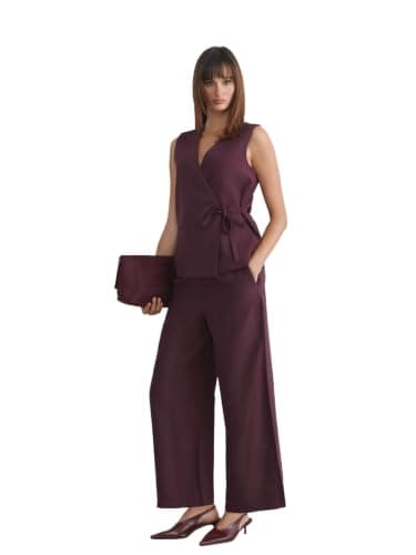 LC WAIKIKI Woman Elastic Waist Wide Leg Women's Trousers