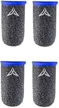 Finger Sleeve for Mobile Phone (4 Pcs 2 Pairs) PUBG Finger Sleeve Sweatproof Breathable Full Touch Screen Sensitive Shooting Game Joystick for PUBG Game Finger Sleeves (Color May Vary) Phone accessory