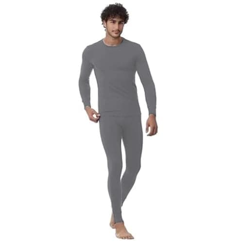 Cottonil Mens Cottonil Interlock thermal (Inner fluff) set for men thermal set (pack of 2) Base layer apparel set