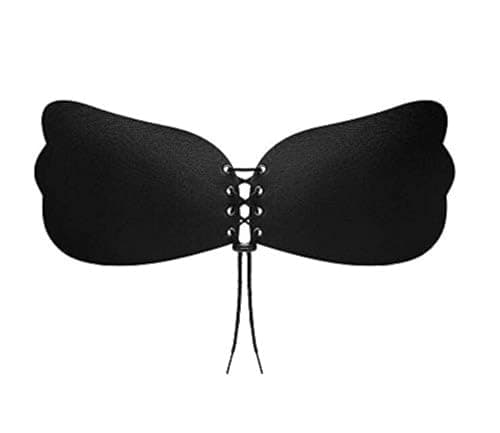 Adhesive Bra Push up Strapless Backless Silicone Nude Invisible Bra for Women Reusable with Drawstring