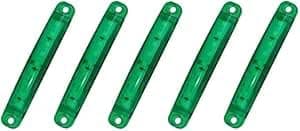 Marine Boat Lights, Multi-Use LED Interior Lights for Boats, Trucks, and Equipment (Green Light, 5pcs 10 * 1.5cm,) - AGA Vehicle light assembly